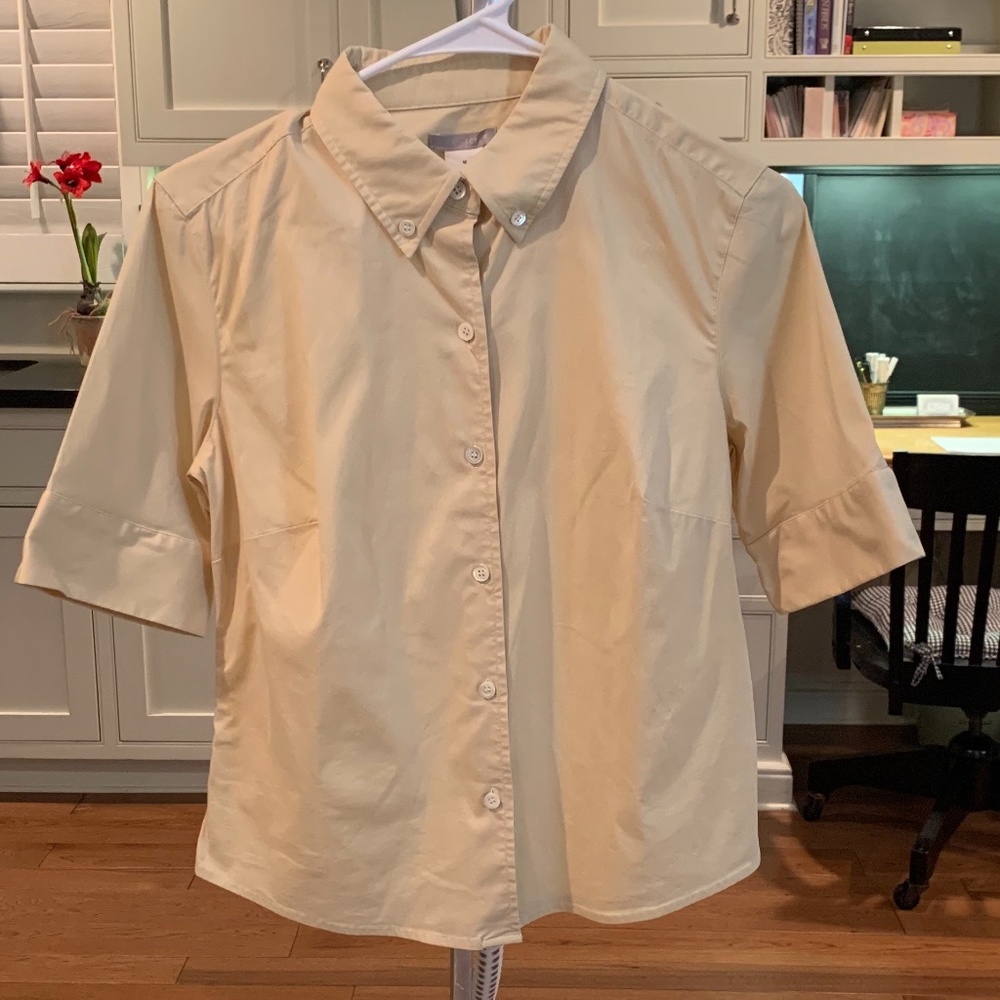 J.Crew Short Sleeved Button down top